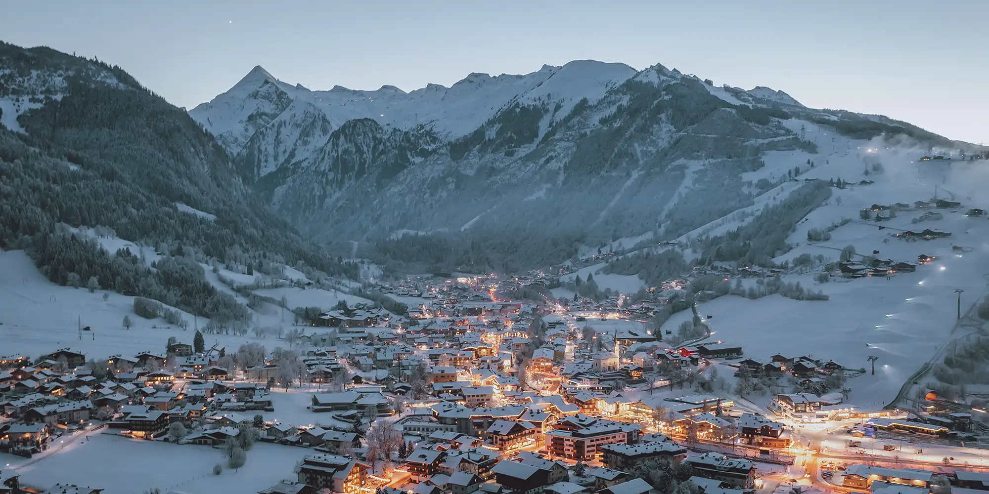 Der Winter in Kaprun, im Oberpinzgau am Eingang zum Kapruner Tal