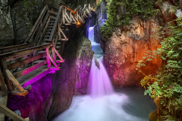 Das naturwunder in Kaprun: die Sigmund Thun Klamm